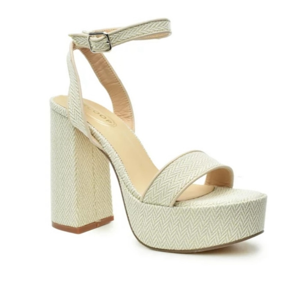 Scoop "High Heel Platform" Sandals, size 7
